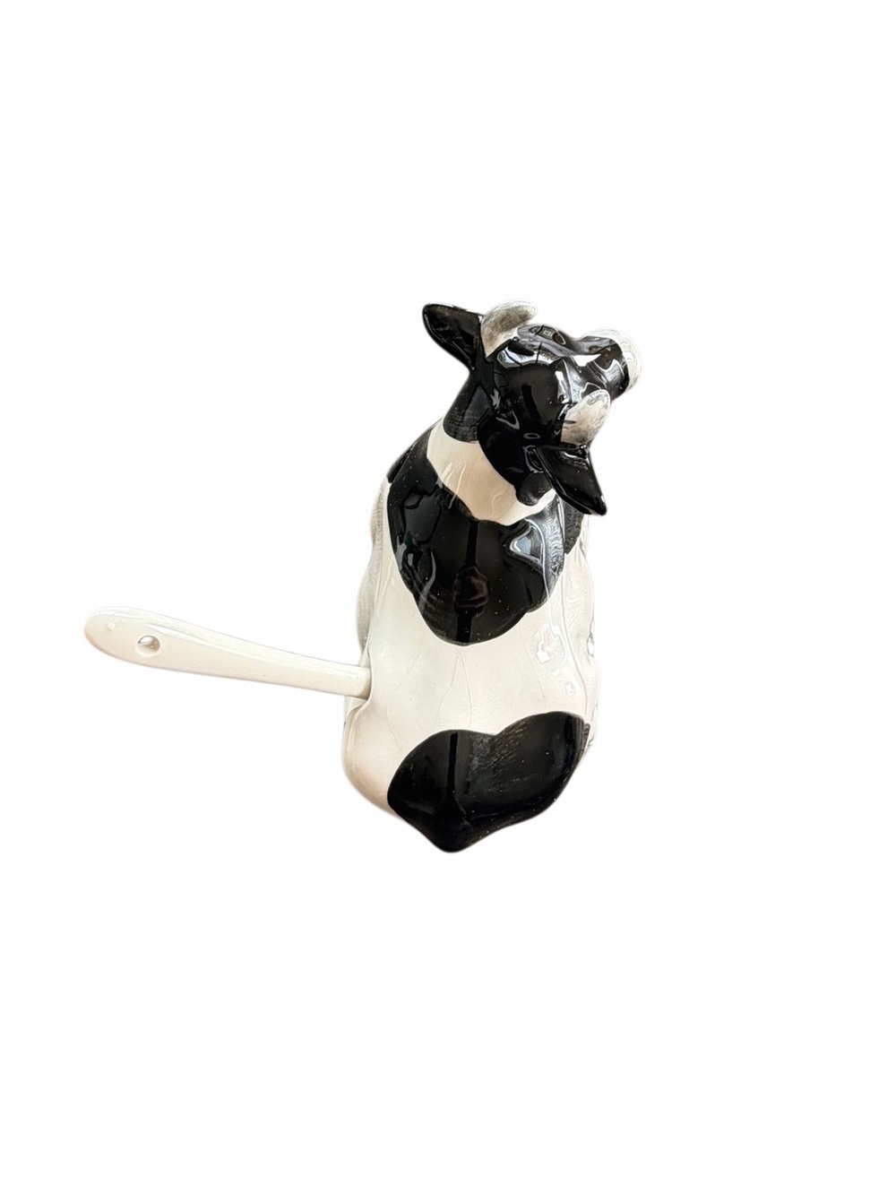 Vintage OTAGIRL 1982 Japan Cow Jam or Sugar Bowl with Spoon - Picture 6 of 10